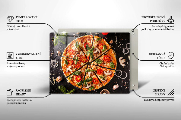 Osłona płyty indukcyjnej Pizza z pieczarkami