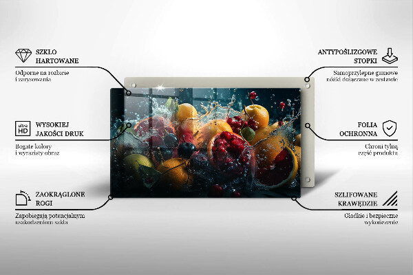 Osłona płyty indukcyjnej Owoce w wodzie