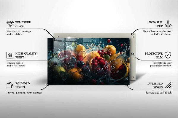 Osłona płyty indukcyjnej Owoce w wodzie