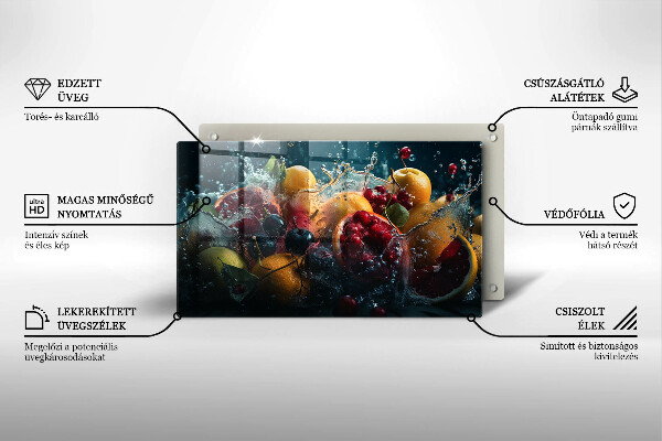 Osłona płyty indukcyjnej Owoce w wodzie