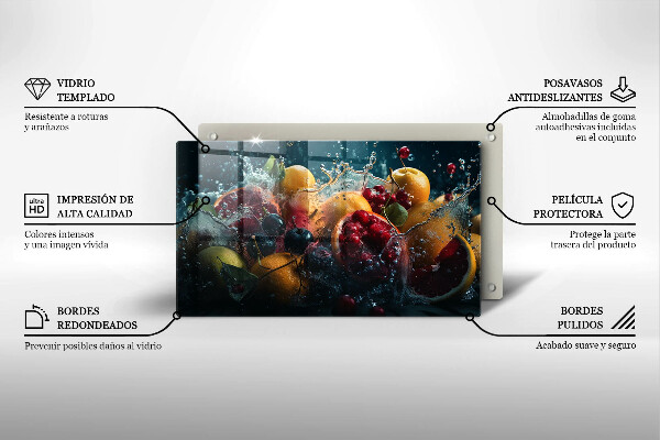 Osłona płyty indukcyjnej Owoce w wodzie