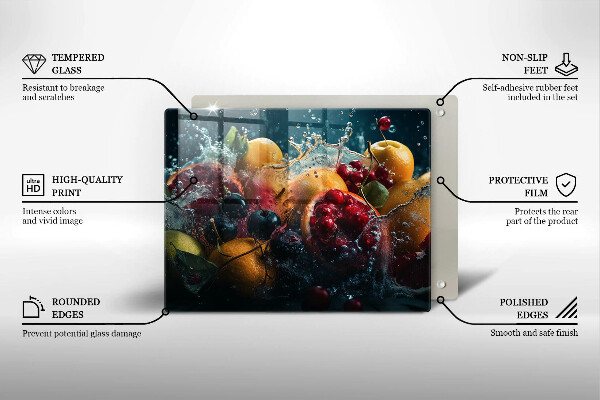 Osłona płyty indukcyjnej Owoce w wodzie