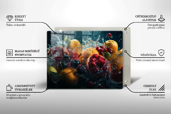 Osłona płyty indukcyjnej Owoce w wodzie