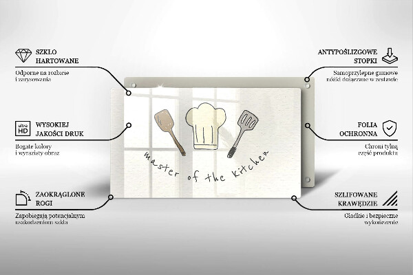 Osłona płyty indukcyjnej Master of the Kitchen