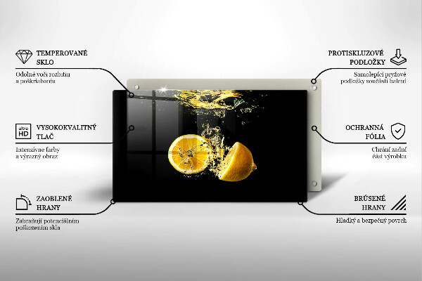 Osłona ściany przy kuchence gazowej Soczyste owoce cytryny