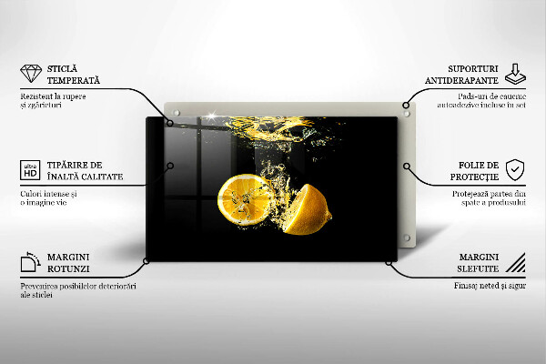 Osłona ściany przy kuchence gazowej Soczyste owoce cytryny