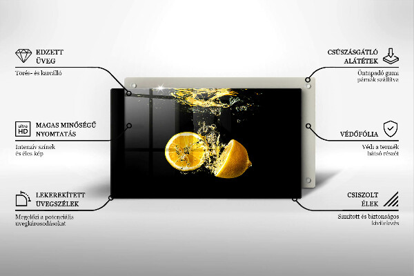 Osłona ściany przy kuchence gazowej Soczyste owoce cytryny