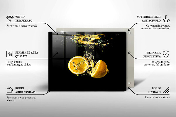 Osłona ściany przy kuchence gazowej Soczyste owoce cytryny