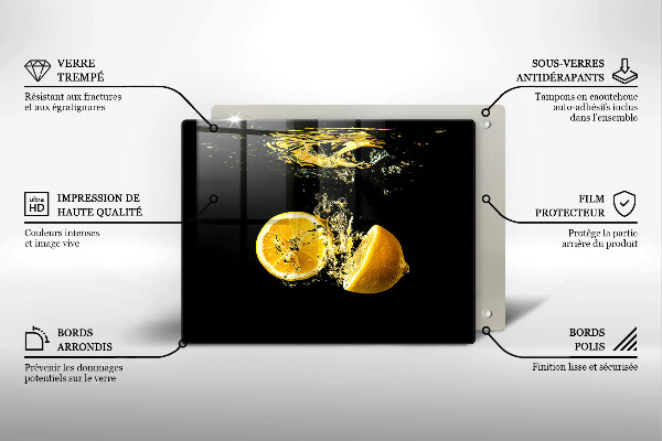 Osłona ściany przy kuchence gazowej Soczyste owoce cytryny