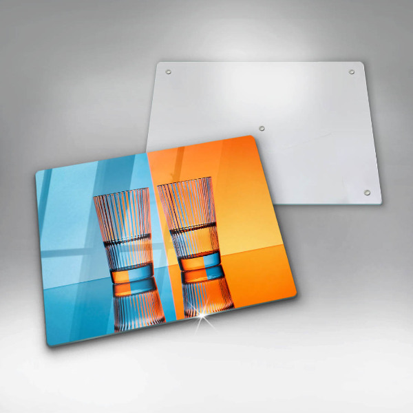 Osłona płyty indukcyjnej Dwie szklanki wody