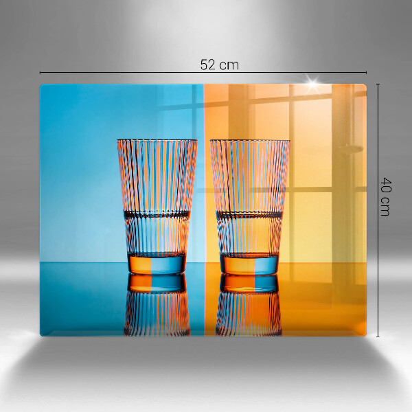 Osłona płyty indukcyjnej Dwie szklanki wody