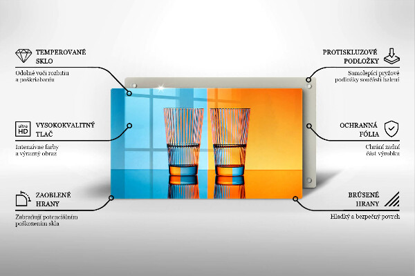 Osłona płyty indukcyjnej Dwie szklanki wody