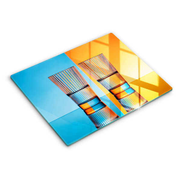 Osłona płyty indukcyjnej Dwie szklanki wody