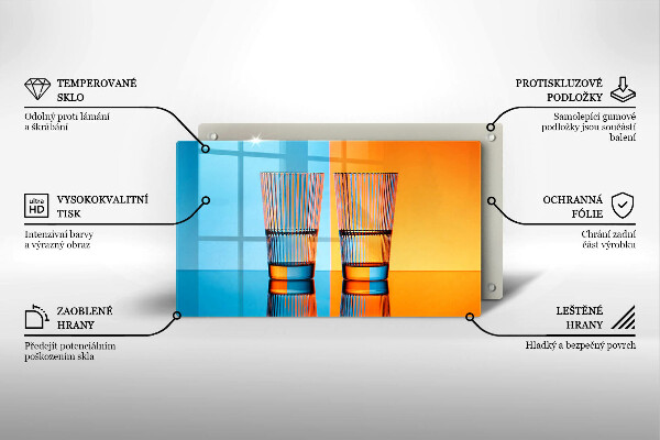 Osłona płyty indukcyjnej Dwie szklanki wody