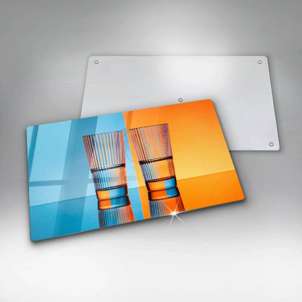 Osłona płyty indukcyjnej Dwie szklanki wody