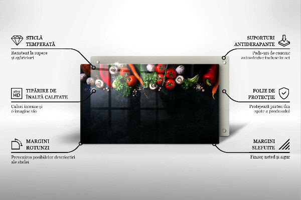 Osłona płyty indukcyjnej Kolorowe warzywa