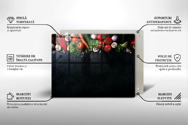 Osłona płyty indukcyjnej Kolorowe warzywa