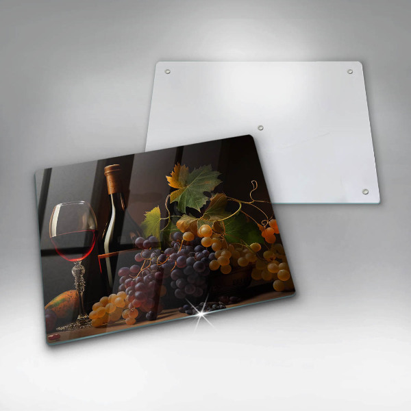 Osłona płyty indukcyjnej Kieliszek wina i winogrona