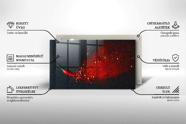 Osłona płyty indukcyjnej Papryka chili