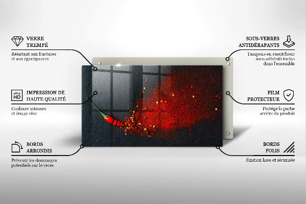 Osłona płyty indukcyjnej Papryka chili