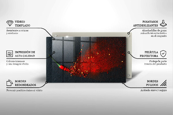 Osłona płyty indukcyjnej Papryka chili