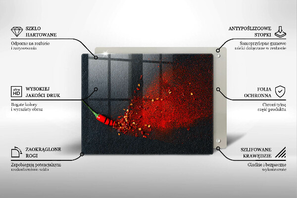 Osłona płyty indukcyjnej Papryka chili