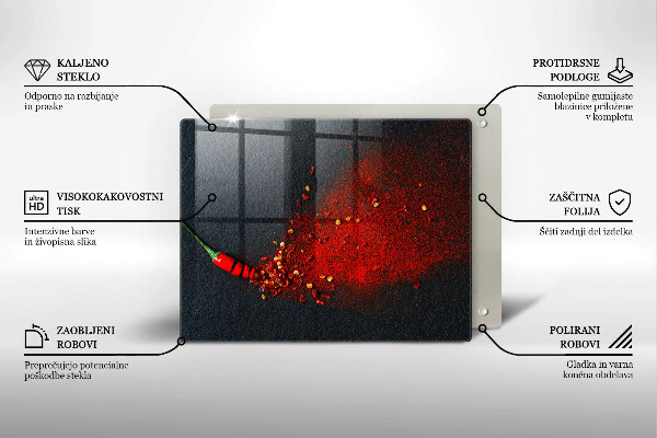 Osłona płyty indukcyjnej Papryka chili