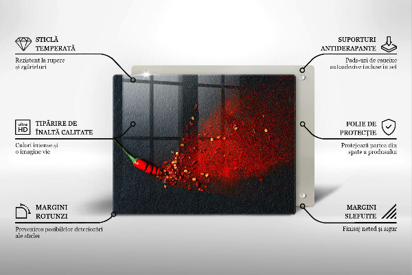 Osłona płyty indukcyjnej Papryka chili