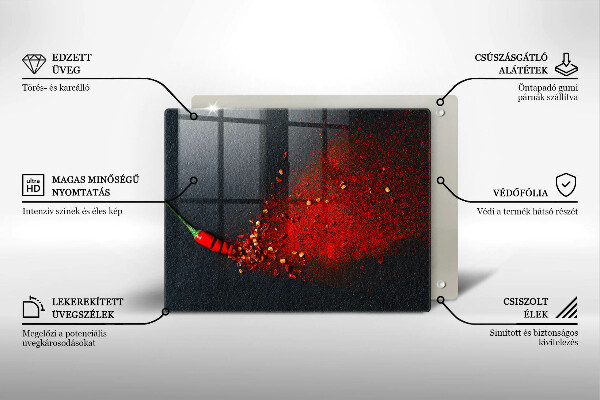 Osłona płyty indukcyjnej Papryka chili