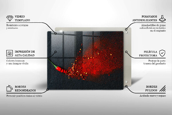 Osłona płyty indukcyjnej Papryka chili