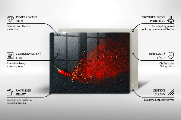 Osłona płyty indukcyjnej Papryka chili
