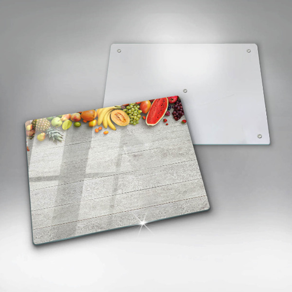 Osłona płyty indukcyjnej Owoce na deskach