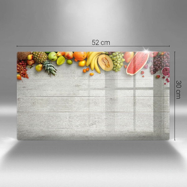 Osłona płyty indukcyjnej Owoce na deskach