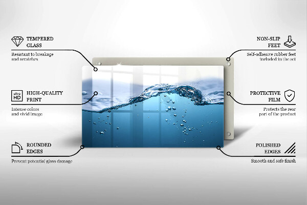 Osłona płyty indukcyjnej Błękitna woda