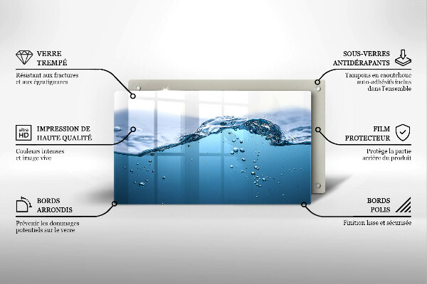 Osłona płyty indukcyjnej Błękitna woda