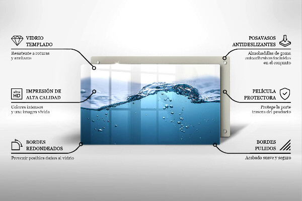 Osłona płyty indukcyjnej Błękitna woda