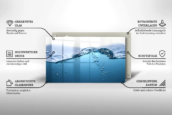 Osłona płyty indukcyjnej Błękitna woda