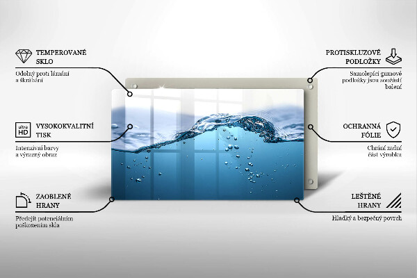 Osłona płyty indukcyjnej Błękitna woda