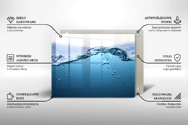 Osłona płyty indukcyjnej Błękitna woda