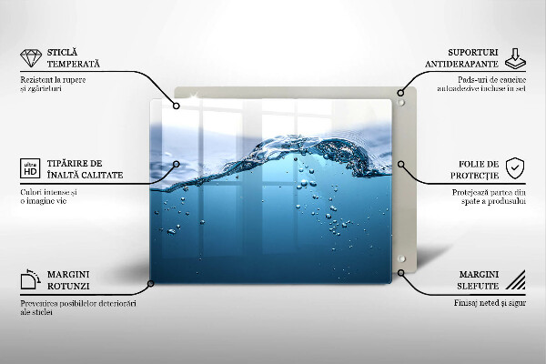 Osłona płyty indukcyjnej Błękitna woda