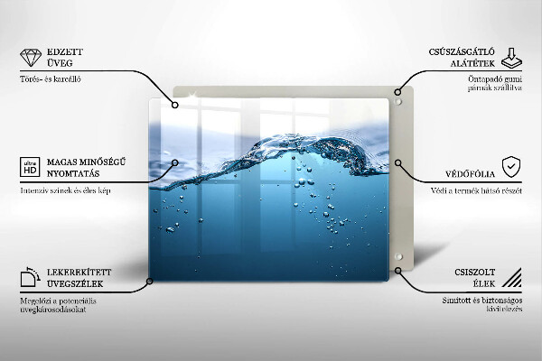 Osłona płyty indukcyjnej Błękitna woda