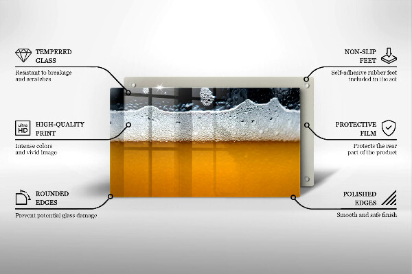 Osłona płyty indukcyjnej Napój piwo piana
