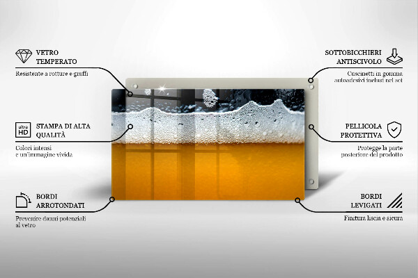 Osłona płyty indukcyjnej Napój piwo piana
