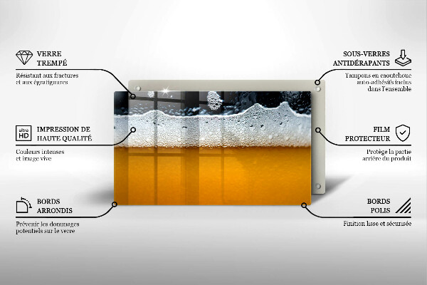 Osłona płyty indukcyjnej Napój piwo piana