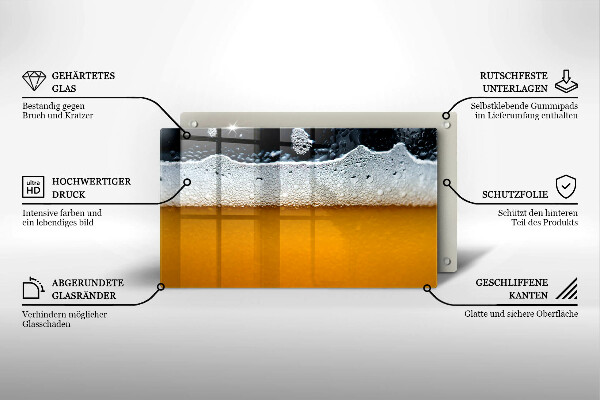 Osłona płyty indukcyjnej Napój piwo piana