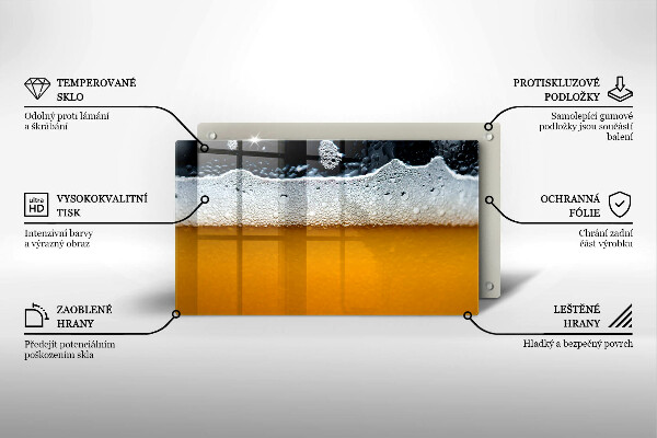Osłona płyty indukcyjnej Napój piwo piana