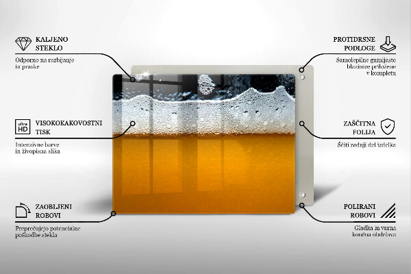 Osłona płyty indukcyjnej Napój piwo piana