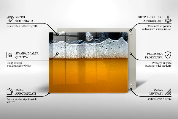 Osłona płyty indukcyjnej Napój piwo piana