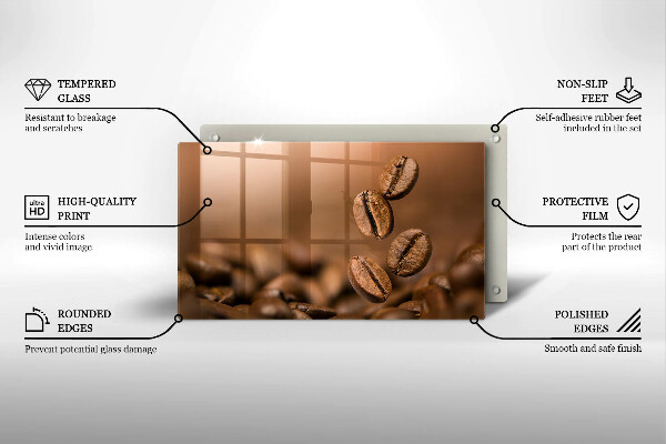 Osłona płyty indukcyjnej Ziarna kawy