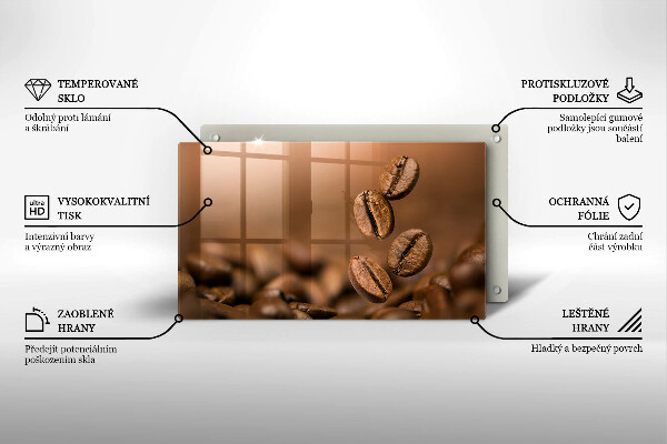 Osłona płyty indukcyjnej Ziarna kawy